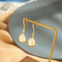 Korean Creative Copper Earrings Wild Diamond Earrings Simple Flowers Earrings Wholesale Nihaojewelry main image 4