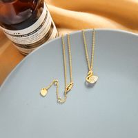 Fashion Necklace Women Trend Clavicle Chain Girl Swan Necklace Wholesale Nihaojewelry main image 3