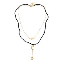 Long Bohemian Star Two Rice Bead Necklaces Trend Hand Woven Love Colgante Al Por Mayor Nihaojewelry sku image 1
