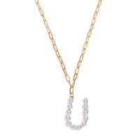 Simple Lettre Perle Long Collier Étoile Sauvage Blanc Rue Accessoires De Tir En Gros Nihaojewelry sku image 12