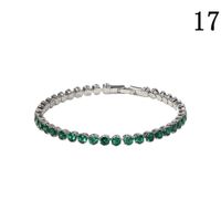 Creative Fashion Copper-inlaid Zircon Single-layer Bracelet Low-key Luxury Super Flash Full Diamond Bracelet Simple Wholesale Nihaojewelry sku image 10