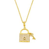 Fashion Necklace Women Diamond Love Clavicle Chain Wholesale Nihaojewelry sku image 1