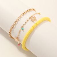 Fashion Jewelry Ceramic Anklet Wild Butterfly Rice Beads Anklet Wholesale Nihaojewelry sku image 1