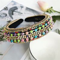 Retro Palace Retro Hair Accessories Exaggerated Crystal Diamond Headband Wholesale Nihaojewelry main image 3