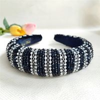 Korean Fashion Alloy Diamond Headband Crystal Headband Wide Side Headband Headdress Wholesale Nihaojewelry main image 4