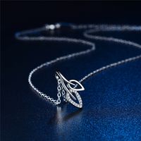 Explosions Branch Necklace Hollow Micro-set Leaf Pendant A Clavicle Chain Wholesale Nihaojewelry main image 6