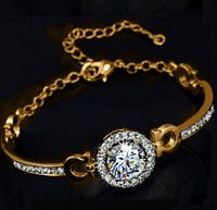 Fashion Models Korean Zircon Fashion Bracelet Jewelry Holy Light Bracelet Disc Bracelet Wholesale Nihaojewelry main image 4