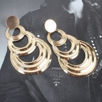 Retro Geometric Multilayer Metal Circle Earrings Creative Simple Earrings Wholesale Nihaojewelry main image 4