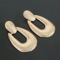 Fashion Alloy Earrings Exaggerated Texture Geometric Drop Earrings Wholesale Nihaojewelry main image 4