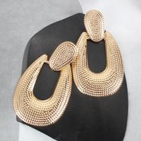 Fashion Alloy Earrings Exaggerated Texture Geometric Drop Earrings Wholesale Nihaojewelry main image 5