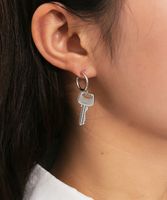 Fashion Jewelry Hip-hop Street Shooting Retro Tassel Earrings Simple Punk Metal Key Geometric Earrings Wholesale Nihaojewelry main image 3