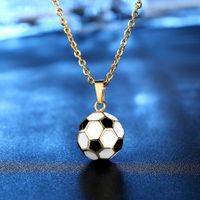 Explosion World Cup Jewelry Football Titanium Steel Pendant Stainless Steel Necklace Hot Sale Wholesale Nihaojewelry sku image 2