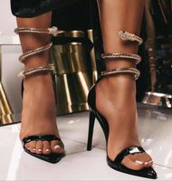 New Women's Shoes Style Snake Chain Decoration Winding Sexy Plus Size Sandals Wholesale Nihaojewelry main image 1