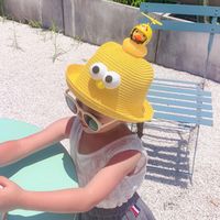 Children's Straw Hat Boy Sun Hat Baby Summer Sun Hat Cute Super Cute Sunscreen Girl Beach Hat main image 1