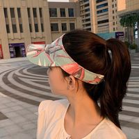 Printed Half-air Top Hat Tide Brand Street Leaking Topless Running Shade Cap Wholesale Nihaojewelry main image 4