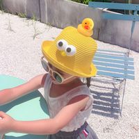 Children's Straw Hat Boy Sun Hat Baby Summer Sun Hat Cute Super Cute Sunscreen Girl Beach Hat sku image 5