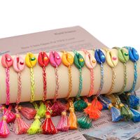Explosive Small Commodities Simple Creative Ethnic Style Color Natural Shell Tassel Bracelet Handmade Jewelry Wholesale main image 4