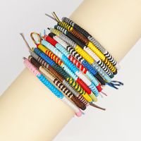 Explosion Small Commodity Bracelet Simple Wax Rope Woven Colorful Natal Rope Bracelet Handmade Jewelry Wholesale Nihaojewelry main image 3