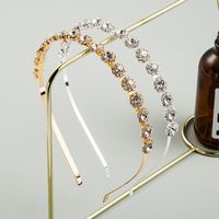 Diadema De Diamantes De Imitación Fina Coreana Diadema De Aleación Femenina Accesorios Para El Cabello En Forma De Flor main image 2