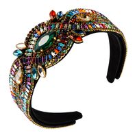 Baroque Luxury Ladies Headband Color Rhinestone Gem Geometric Personality Party Catwalk Hair Accessories Headband main image 6