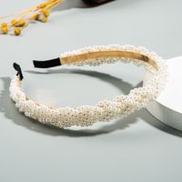 Moda Coreana Viento Hermoso Diadema De Perlas Llenas Diadema De Niña Diadema Hebilla Antideslizante main image 3