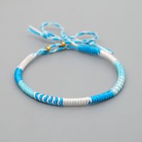 Explosión Pequeña Mercancía Pulsera Simple Cuerda De Cera Tejida Colorida Pulsera De Cuerda Natal Joyería Hecha A Mano Al Por Mayor Nihaojewelry sku image 9