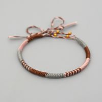 Explosión Pequeña Mercancía Pulsera Simple Cuerda De Cera Tejida Colorida Pulsera De Cuerda Natal Joyería Hecha A Mano Al Por Mayor Nihaojewelry sku image 2