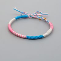 Explosion Small Commodity Bracelet Simple Wax Rope Woven Colorful Natal Rope Bracelet Handmade Jewelry Wholesale Nihaojewelry sku image 4