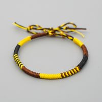 Explosion Small Commodity Bracelet Simple Wax Rope Woven Colorful Natal Rope Bracelet Handmade Jewelry Wholesale Nihaojewelry sku image 5