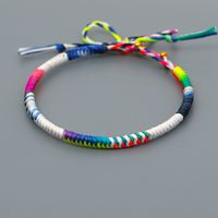 Explosion Small Commodity Bracelet Simple Wax Rope Woven Colorful Natal Rope Bracelet Handmade Jewelry Wholesale Nihaojewelry sku image 10
