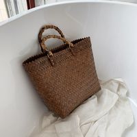 Women's Medium Straw Bag Hander Bag sku image 1