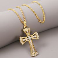 Exaggerated Long Section Cross Hip-hop Necklace Creative Fashion Pendant Jewelry Wholesale Nihaojewelry main image 3