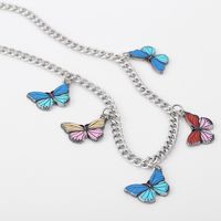 Wholesale Jewelry Fashion Butterfly Alloy Iron Plating Necklace main image 4