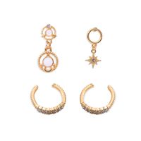 Octagonal Round Fashion Earrings Trend Geometric Diamond Ear Clip Suit Earrings Wholesale Nihaojewelry main image 6