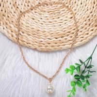 Simple Pearl Pendant Necklace Frosty Long Street Shooting Popular Accessories Wholesale Nihaojewelry main image 4