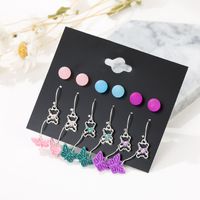 Geometric Earrings Fashion Animal Love Earrings 9 Pairs Suit Simple Party Popular Style Wholesale Nihaojewelry main image 4