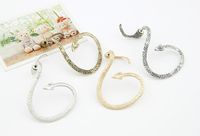 Rétro Exagéré Serpentin Enroulement Boucle D&#39;oreille Clip Boucles D&#39;oreilles Mode Unilatéral Crochet D&#39;oreille Bijoux En Gros Nihaojewelry main image 3