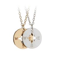 Explosion Models Outdoor Necklace Creative Fashion Compass Letter Pendant Necklace Accessories Wholesale Nihaojewelry main image 2