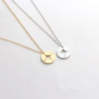 Explosion Models Outdoor Necklace Creative Fashion Compass Letter Pendant Necklace Accessories Wholesale Nihaojewelry main image 6