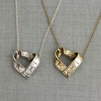 Scale Necklace Clavicle Chain Creative Retro Heart-shaped Rotating Tape Measure Pendant Necklace Accessories Wholesale Nihaojewelry main image 6