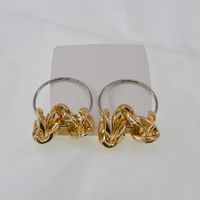 Chaîne Ovale Grand Cercle Boucles D&#39;oreilles Vent Froid Mode Boucles D&#39;oreilles En Gros Nihaojewelry main image 5