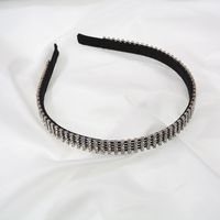 Fashion Hair Rhinestone Full Drill Hair Hoop Toothed Belt Tooth Non-slip Pressure Edge Hairpin Wholesale Nihaojewelry main image 3