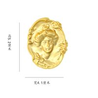 2019 Europäische Und Amerikanische Mode Alte Waren Porträt Antike Bronze Medaille Margaret Gleiche Retro Brosche Mantel Bekleidungs Zubehör main image 5