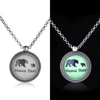 Explosion Chain New Luminous Series Baby Bear Cute Bear Pendant Necklace Clavicle Chain Wholesale Nihaojewelry sku image 2