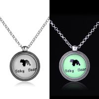 Explosion Chain New Luminous Series Baby Bear Cute Bear Pendant Necklace Clavicle Chain Wholesale Nihaojewelry sku image 1