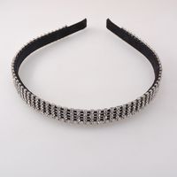 Fashion Hair Rhinestone Full Drill Hair Hoop Toothed Belt Tooth Non-slip Pressure Edge Hairpin Wholesale Nihaojewelry sku image 1