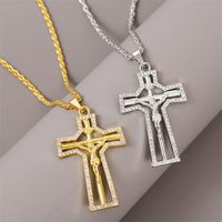 Creative Exaggerated Long Geometric Cross Item Hip Hop Chain Trend Pendant Jewelry Wholesale Nihaojewelry main image 2