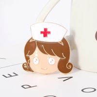 New Hot Fashion Cartoon Brooch Nurse Red Cross Dripping Oil Brooch Wholesale Nihaojewelry main image 4