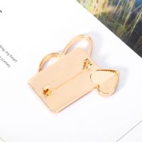 Hot Fashion Medical Corsage Peach Heart Stethoscope Oil Drop Brooch Wholesale Nihaojewelry main image 5