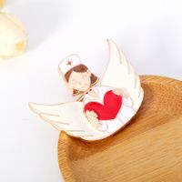 Hot Fashion Cartoon Corsage Love Nurse Angel Drip Brooch Hot Selling Western Accessories Wholesale Nihaojewelry main image 4